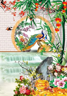 File tranh File tranh đứng lối vào TD2317 (gốc) chủ đề con người