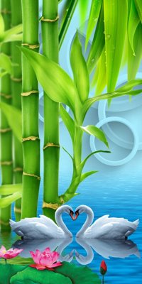 File gốc File tranh đứng lối vào TD2340 (in tráng gương) sang trọng