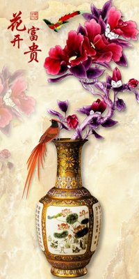 File tranh File tranh đứng lối vào TD2350 (bản gốc) treo phòng ăn