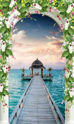 Tải file File tranh đứng lối vào TD2359 (gốc) in ấn chất lượng