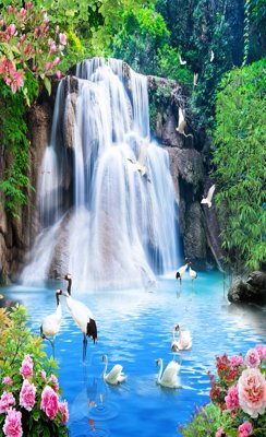 Tải file File tranh đứng lối vào TD2364 (gốc) in ấn chất lượng