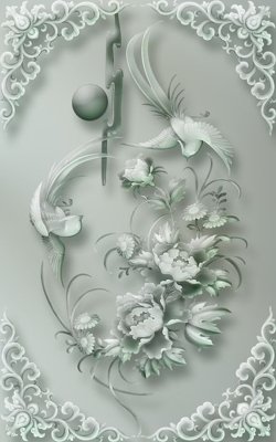 File gốc File tranh đứng lối vào TD2409 (phong cách) châu Âu