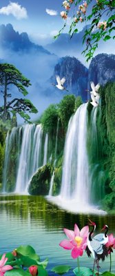 File tranh File tranh đứng lối vào TD2425 (gốc) chủ đề động vật