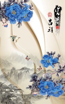 File ảnh File tranh đứng lối vào TD2553 (gốc) in quảng cáo ngoài trời