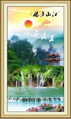 File tranh File tranh đứng lối vào TD2574 (bản gốc) treo quán cafe