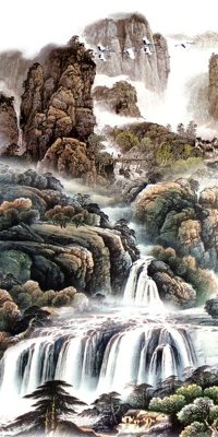 File in trần File tranh đứng lối vào TD2576 (bản gốc) trời sao