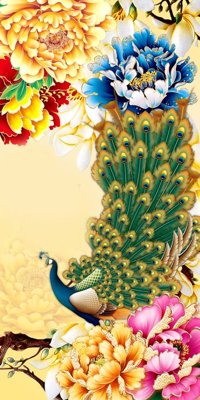 File gốc File tranh đứng lối vào TD2584 (PSD/TIFF) độ phân giải cao