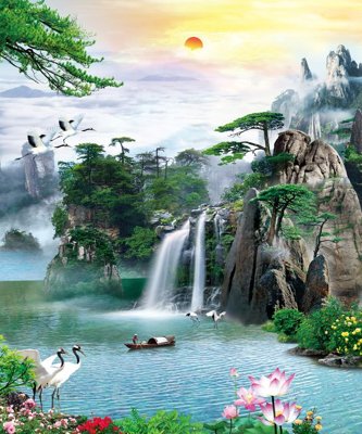 Tải file File tranh đứng lối vào TD2585 (ảnh gốc) 300dpi File tranh đứng lối vào TD2585