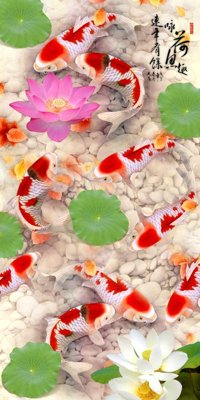 File in trần File tranh đứng lối vào TD2635 (file gốc) xuyên sáng