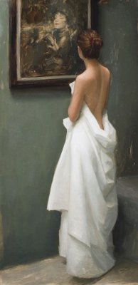 File gốc File tranh đứng lối vào TD2661 (in lụa) tranh phong thủy