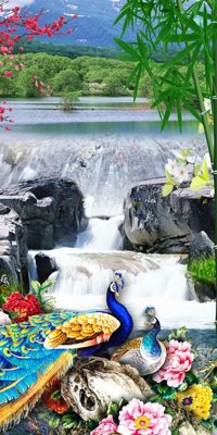 Tải file gốc File tranh đứng lối vào TD2696 (in khổ lớn) không mờ