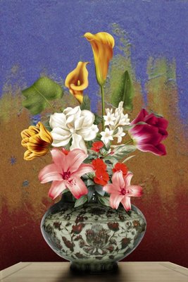 File tranh in tráng gương File tranh đứng lối vào TD2804 (siêu nét)