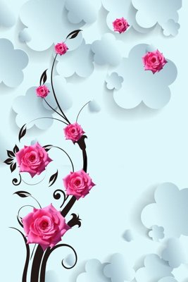 File tranh File tranh đứng lối vào TD2817 (file gốc) chuẩn màu in