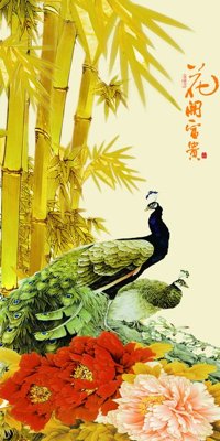 File tranh gốc File tranh đứng lối vào TD2836 (sắc nét từng chi tiết)