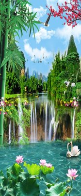 File tranh File tranh đứng lối vào TD2879 (ảnh gốc) độ nét vượt trội