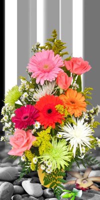 File in trần File tranh đứng lối vào TD2985 (bản gốc) phong cảnh