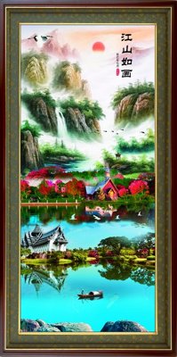 File tranh in tráng gương File tranh đứng lối vào TD2994 (siêu nét)