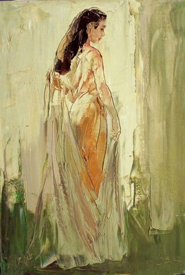 File tranh File tranh đứng lối vào TD3056 (gốc) in vải canvas