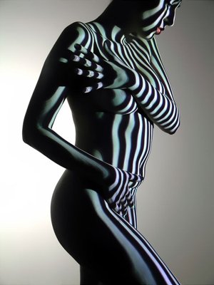 File tranh in trần 3D File tranh đứng lối vào TD3057 (ảnh gốc)