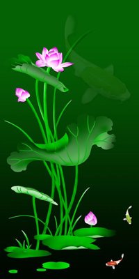 Tải file File tranh đứng lối vào TD3121 (gốc) chủ đề phong thủy