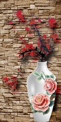 File gốc File tranh đứng lối vào TD3187 (vector) cho in ấn