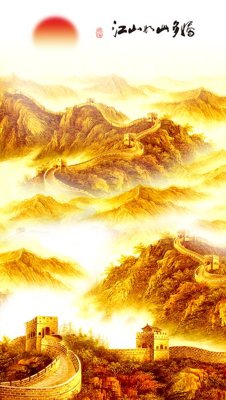 File ảnh gốc File tranh đứng lối vào TD3223 không vỡ nét