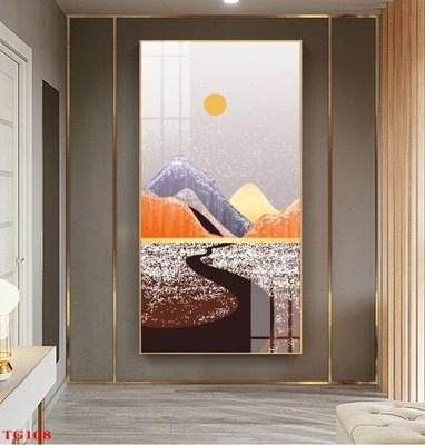 File tranh File tranh bộ in tráng gương hiện đại TG108 (bản gốc) in lụa 3D