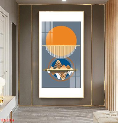 File tranh File tranh bộ in tráng gương hiện đại TG174 (file gốc) chủ đề phong thủy