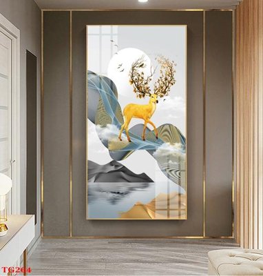 File tranh File tranh bộ in tráng gương hiện đại TG264 (bản gốc) treo quán cafe