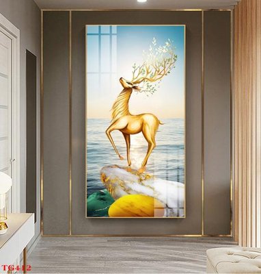 Ảnh gốc file in lụa File tranh bộ in tráng gương hiện đại TG412 chi tiết