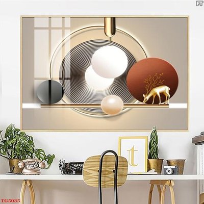 File gốc File tranh bộ tráng gương hiện đại TG5035 (trang trí) phòng làm việc