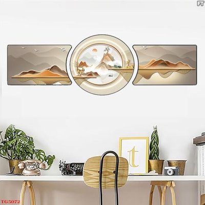 File tranh File tranh bộ tráng gương hiện đại TG5072 (file gốc) chủ đề phong thủy