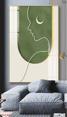 File gốc File tranh bộ tráng gương hiện đại TG5307 (in lụa) họa tiết 3D