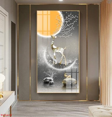 File gốc File tranh bộ tráng gương hiện đại TG5413 (in tráng gương) sang trọng