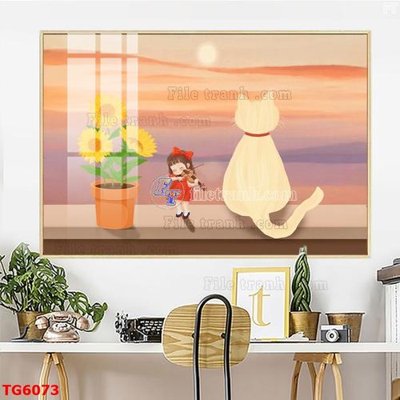 File gốc File bộ tranh treo tráng gương TG6073 (phong cách) tối giản