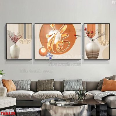 File PSD File bộ tranh treo tráng gương TG6135 (gốc) nhiều lớp (multi-layer)