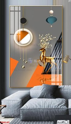 File tranh File bộ tranh treo tráng gương TG6143 (gốc) in backlit film