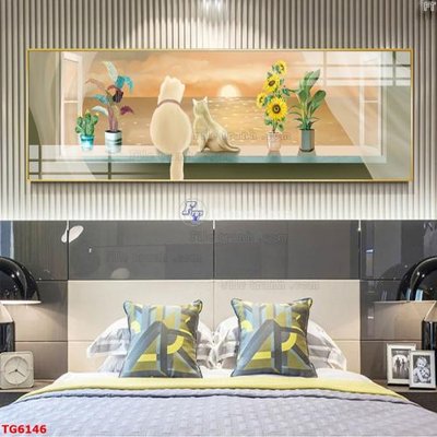 File gốc File bộ tranh treo tráng gương TG6146 (trang trí) phòng ngủ