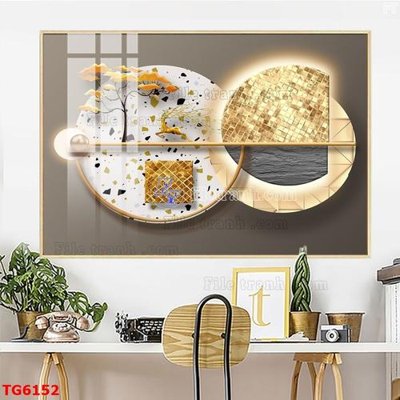 Chi tiết file gốc File bộ tranh treo tráng gương TG6152 (cho in tráng gương)