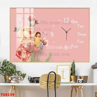 File tranh File bộ tranh treo tráng gương TG6159 (ảnh gốc) in trần nhà