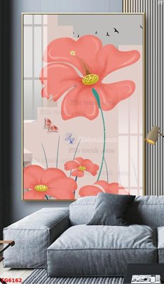 File tranh gốc File bộ tranh treo tráng gương TG6162 (sắc nét từng chi tiết)