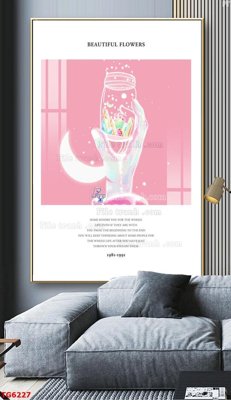 File in mica File bộ tranh treo tráng gương TG6227 (bản gốc) siêu trong