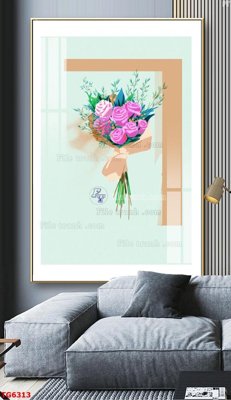 File in mica File bộ tranh treo tráng gương TG6313 (ảnh gốc) đẹp