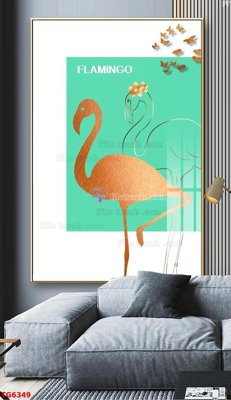 File in trần File bộ tranh treo tráng gương TG6349 (bản gốc 3D) sống động