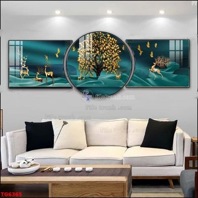 Mua file gốc File bộ tranh treo tráng gương TG6365 (chất lượng) tại Filetranh.com