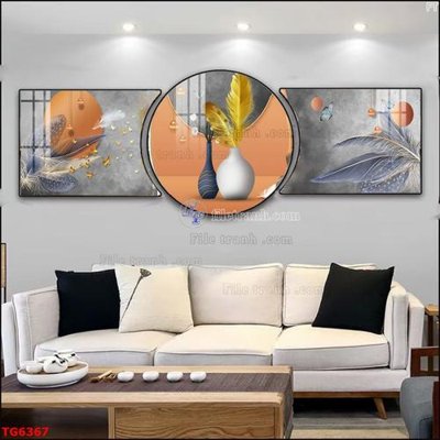 File gốc File bộ tranh treo tráng gương TG6367 (chuẩn màu) cho in offset