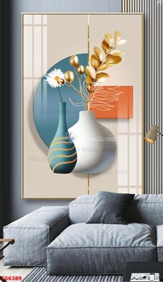 File gốc File bộ tranh treo tráng gương TG6389 (in lụa) chi tiết cao