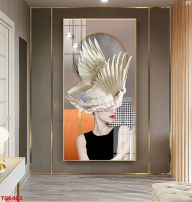 File tranh gốc File bộ tranh treo tráng gương TG6402 (bản đẹp) độc quyền