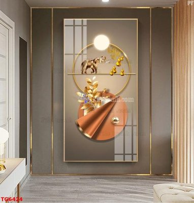 File tranh File bộ tranh treo tráng gương TG6424 (gốc) in backlit film