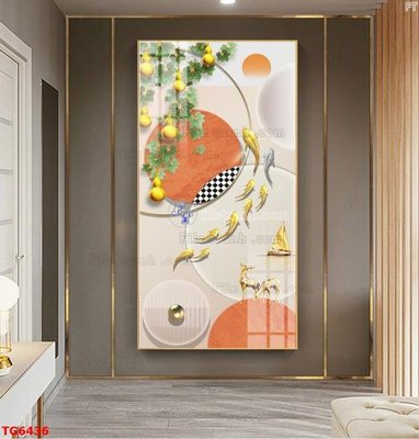 File tranh gốc File bộ tranh treo tráng gương TG6436 (bản đẹp) độc quyền